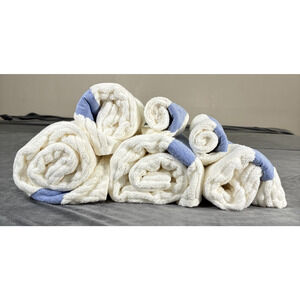 6pc Pottery Barn Classic Thick Organic Towels 2 Bath, Hand, and Washcloths Chrty